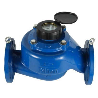 Medidor de água fria tipo seco Woltman vertical classe C / R160 / R200